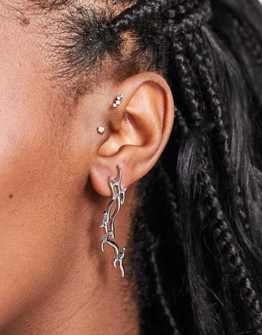 Weekday - Asta - Orecchini color argento