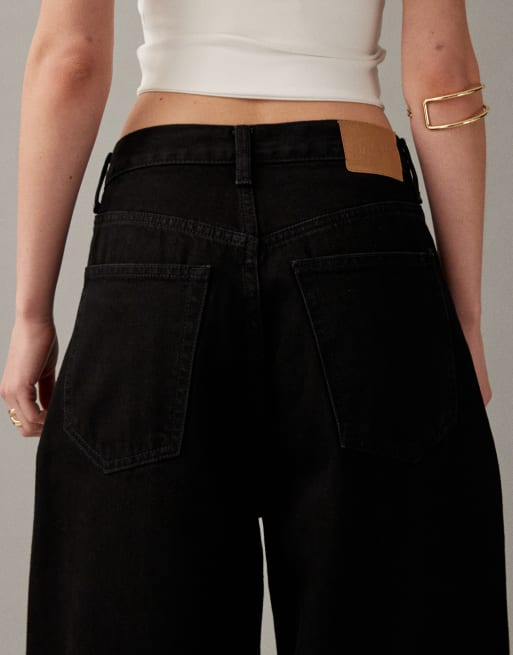 Weekday – Astro – Czarne jeansy unisex z obniżonym stanem i efektem sprania, 3 z 7