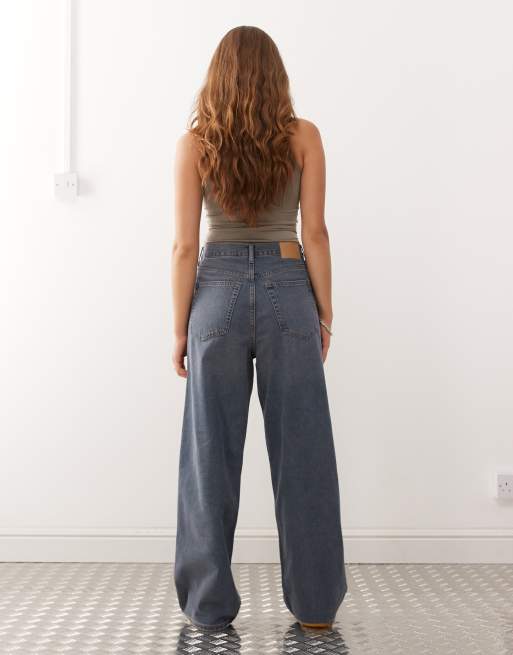 Weekday – Astro – Dimblå, baggy, lediga jeans med låg midja i unisex-modell, 3 av 5