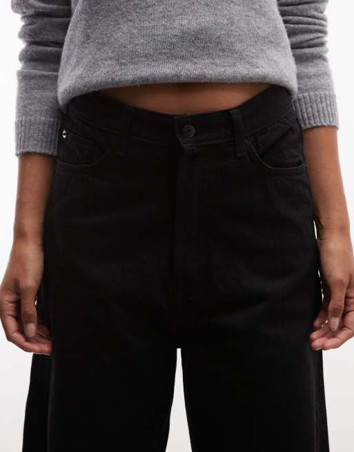 Weekday - Astro - Jean coupe baggy à taille basse - Noir brut délavé, 4 de 7
