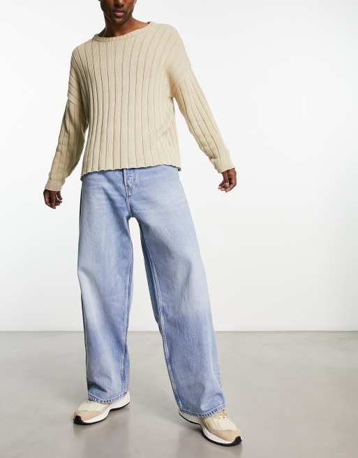 いいスタイル WEEKDAY Jeans（W30/L32) Baggy Loose Astro デニム