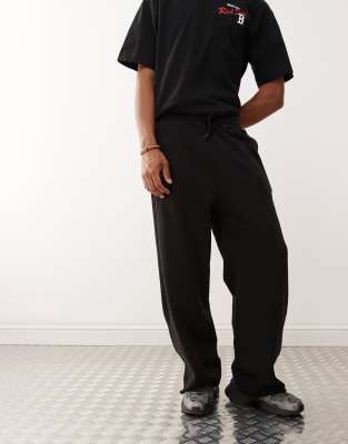 Weekday Astro Loose Fit Sweatpants In Black