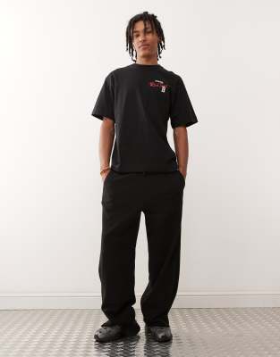 Weekday Astro Loose Fit Sweatpants In Black