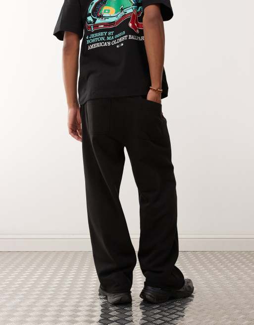 Starter Sweatpants Mens Small Black 26 X 29 Polyester Pockets Drawstring Pants
