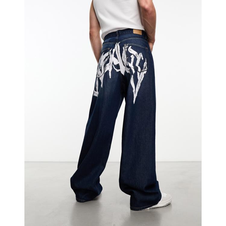 Graphic best sale print jeans