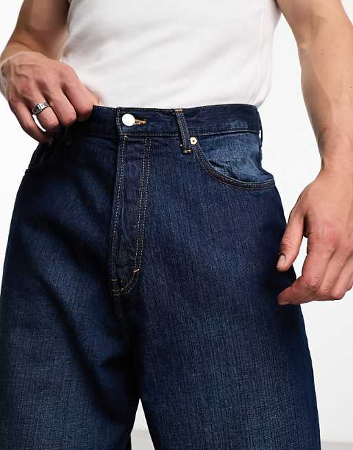 Weekday Astro loose fit wide leg jeans with graphic print in Weekday Astro loose fit wide leg jeans with graphic print in