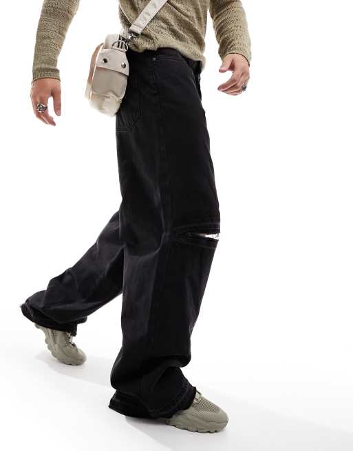 Open knee jeans store mens