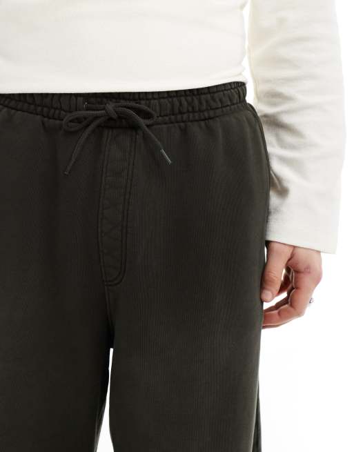 Weekday Astro loose skater fit shorts in washed black, 2 of 5