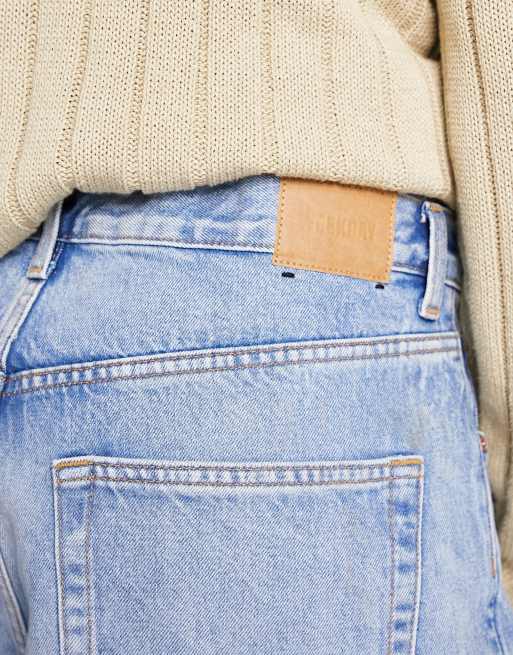 Weekday – Astro – Luźne niebieskie jeansy, 3 z 4