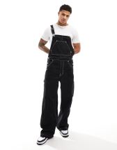 Karl Kani Salopette retro color sabbia a coste ASOS