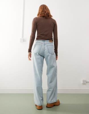Weekday Astro Unisex Low Rise Baggy Jeans In Blue