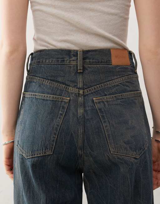 Weekday Astro Unisex low rise loose fit baggy jeans in