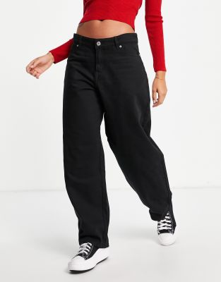 black baggy trousers