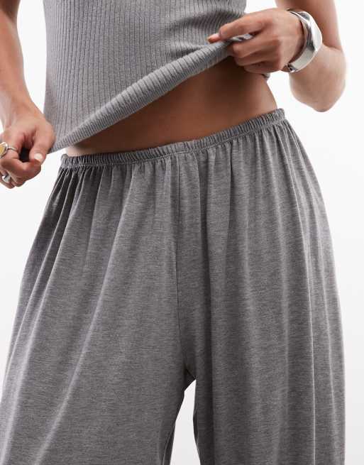 Weekday balloon fit bloomer pants in grey melange, 4 of 5