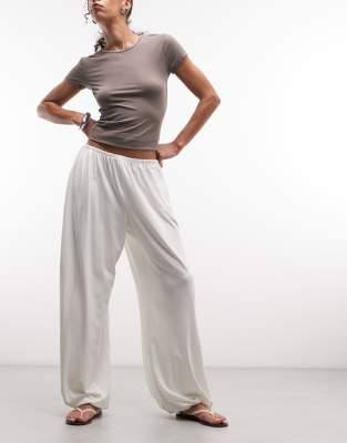 Weekday balloon fit pants in off-white off-white