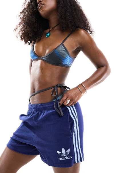 Weekday Banks bikini top with removable straps in grey digitial print - view 1