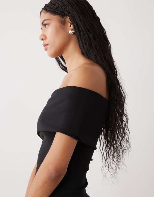 Weekday bardot top in black | ASOS