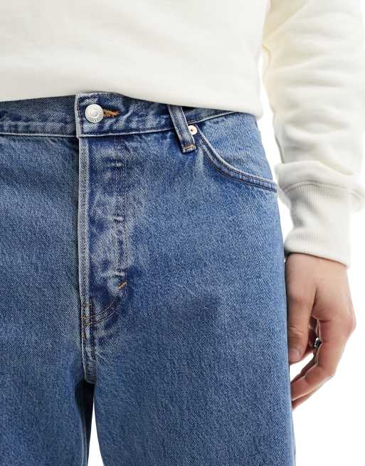 Weekday - Barrel - Blå afslappede 90'er jeans med indsnævrede ben, 2 af 5