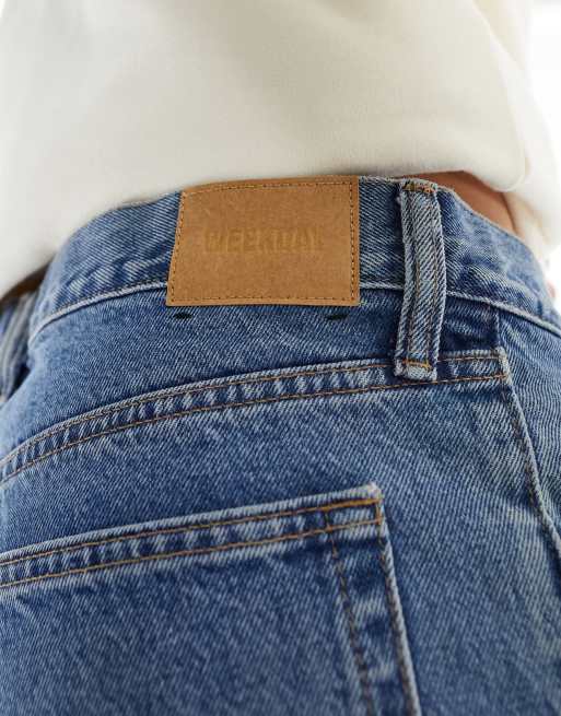 Weekday - Barrel - Blå afslappede 90'er jeans med indsnævrede ben, 5 af 5