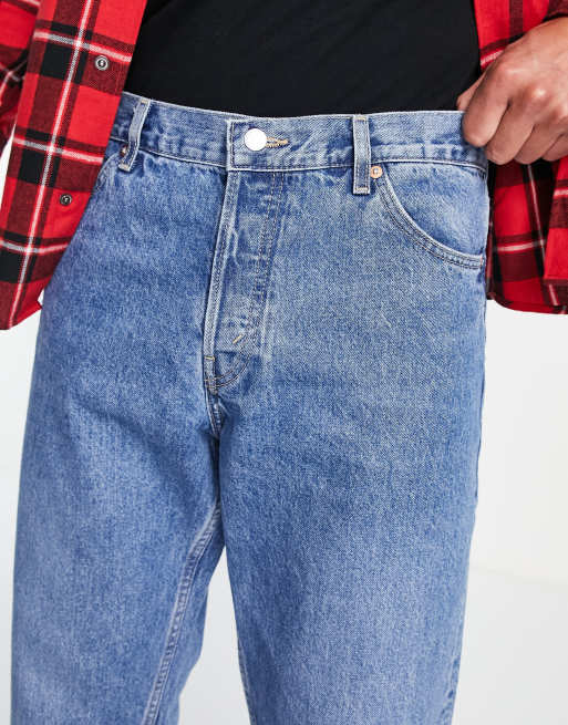 Weekday barrel jeans in harper blue, 4 of 4