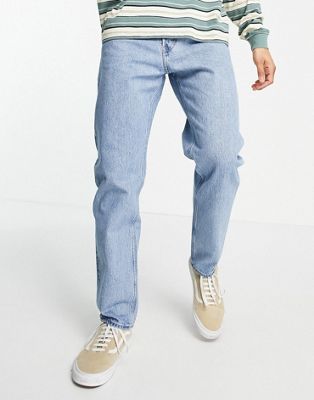 Weekday barrel jeans in pen blue - ASOS Price Checker