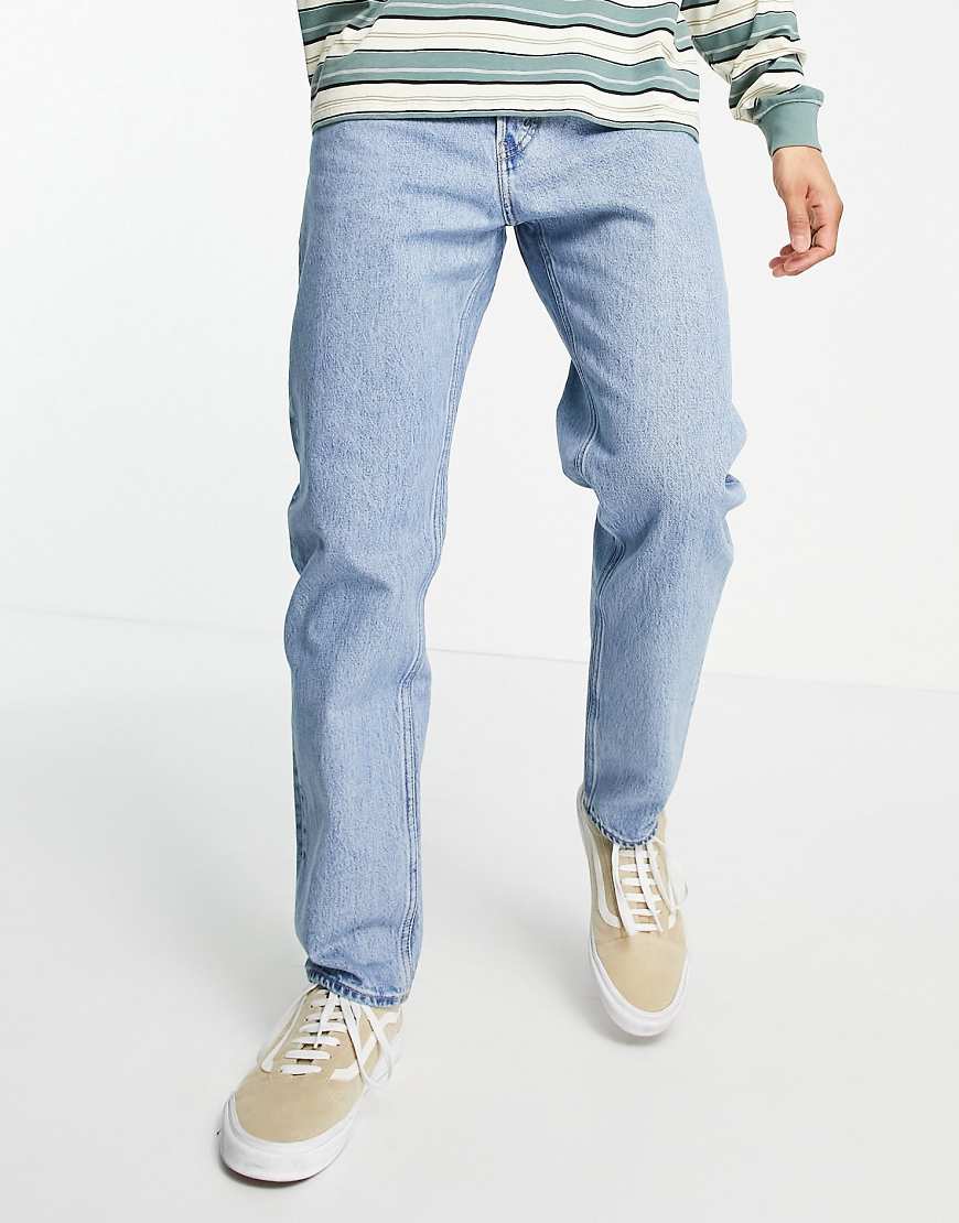 Weekday barrel jeans in pen blue-Blues