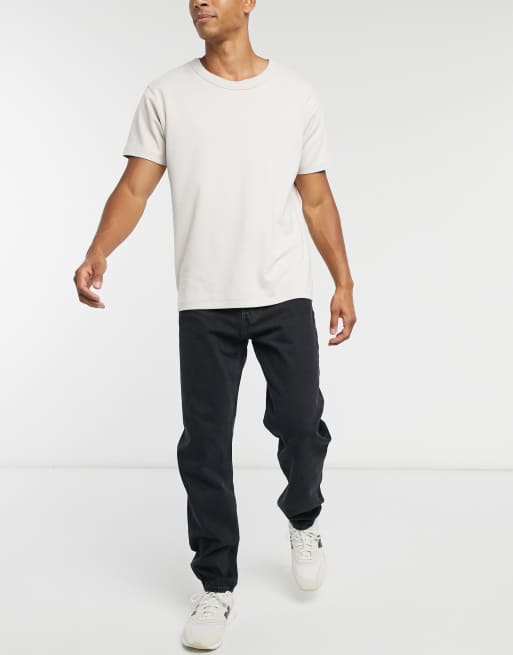 Weekday Barrel loose fit jeans in tuned black