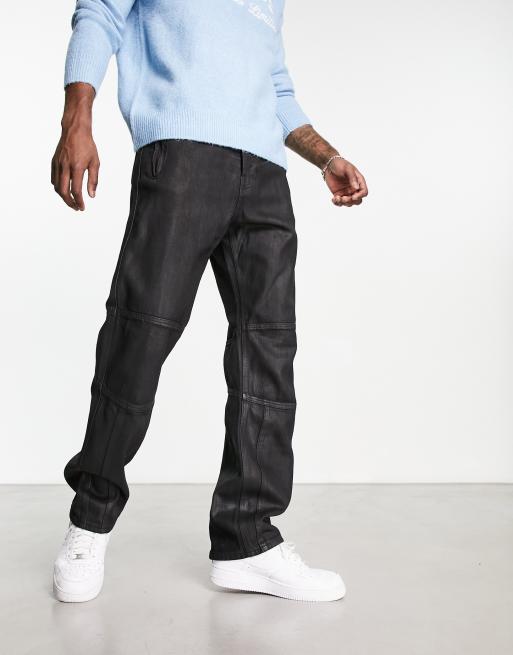 Weekday - Barrel - Ruimvallende smaltoelopende jeans in afgestemd zwart 