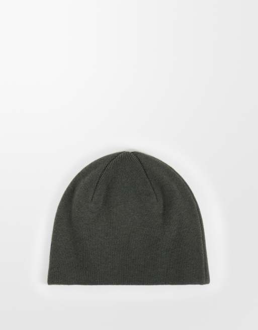 Weekday beanie with wave jacquard graphic in dark brown, 3 of 3