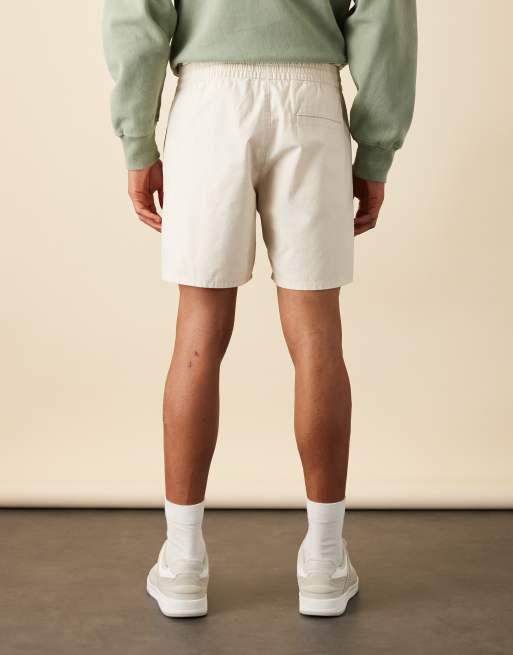 Weekday – Beige linneshorts, 3 av 6