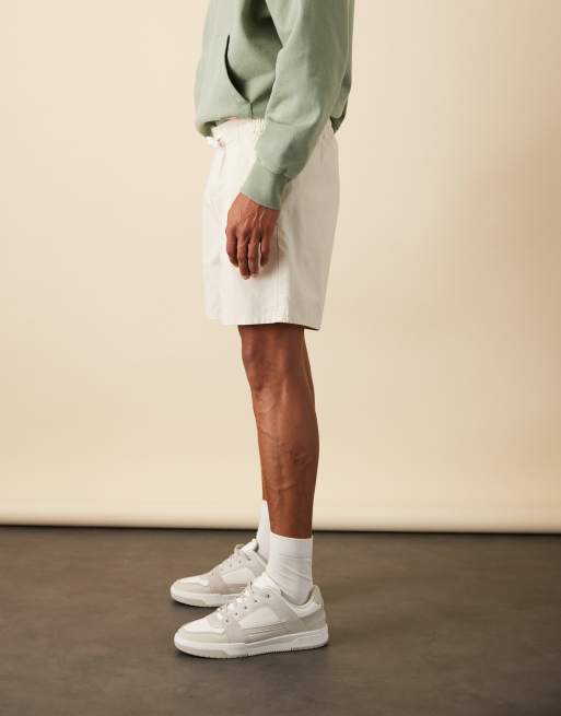 Weekday – Beige linneshorts, 4 av 6
