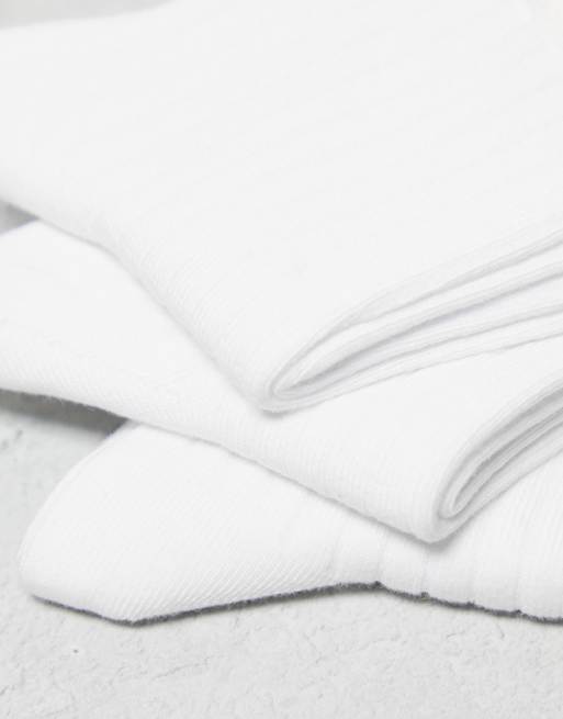 Weekday Bella 3-pack ribbed socks in white , 2 of 4