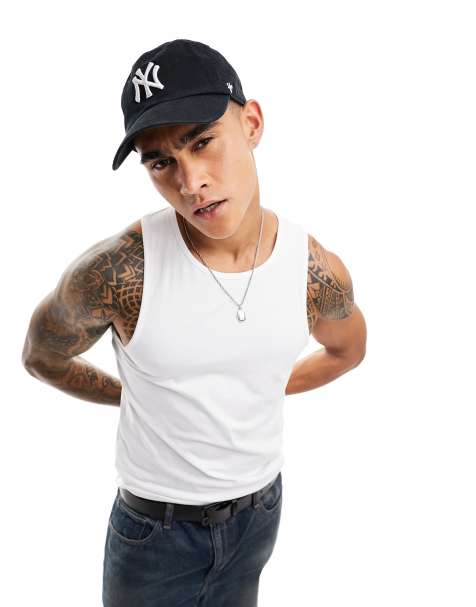 Weekday standard fit vest tank top in white