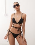 [Weekday] Weekday bikini top in black M Black