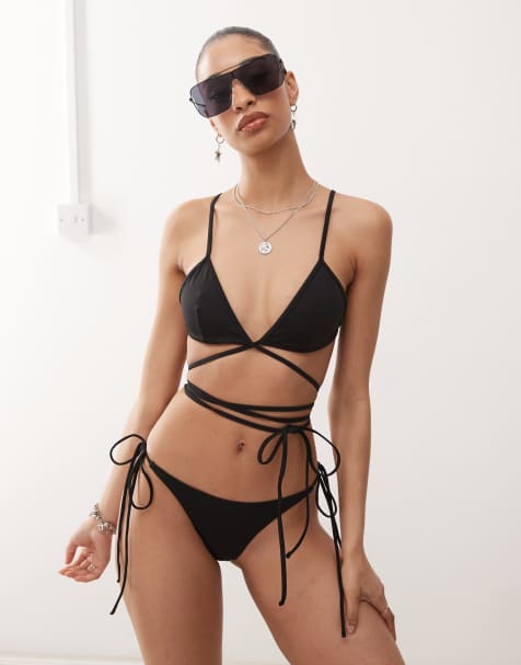 Weekday – Bikinioberteil in Schwarz - view 1