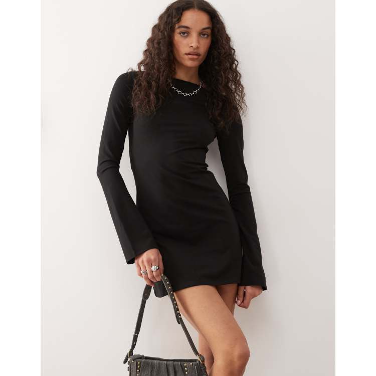 womens black mini dress Ovard Black Mini Dress - 10