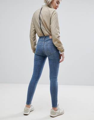 high waisted super skinny jeans