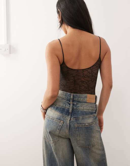 Weekday - Body string en dentelle - Noir, 4 de 4