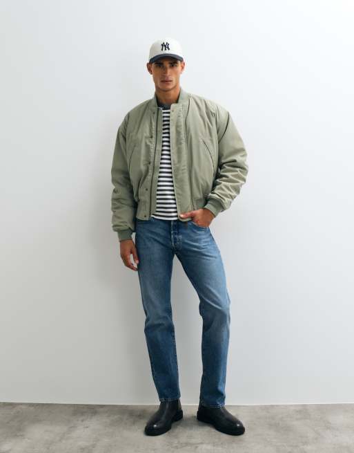 Weekday bomber con maniche arricciate e dettaglio sul retro in kaki, 1 di 5