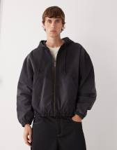ASOS DESIGN premium heavyweight extreme oversized hoodie in 400gsm black 