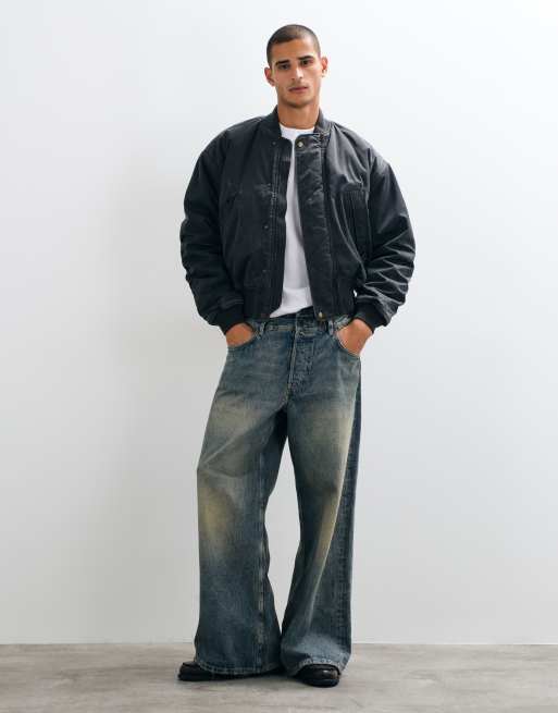 Weekday bomber with gathered sleeve and back detail in black, 2 of 5