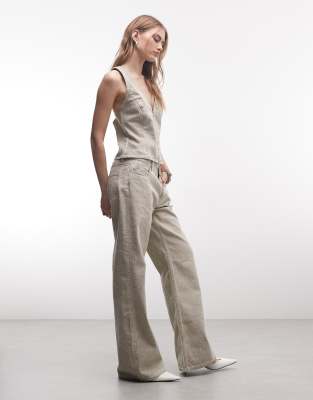 Bootcut-Hose in Dirty-Beige, Kombiteil-Blonde Blonde 44