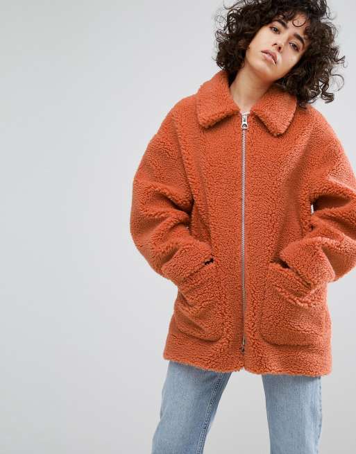 Weekday on sale teddy coat