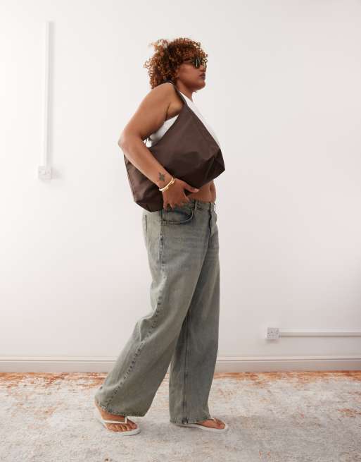 Weekday - Borsa a tracolla marrone, 3 di 4