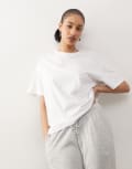 [Weekday] Weekday boxy fit oversized t-shirt in white M White