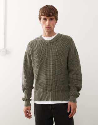 Weekday Boxy Fit Sweater In Green