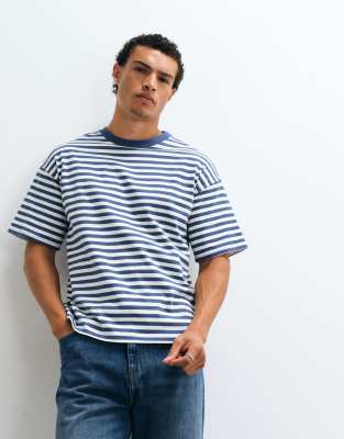 Weekday Boxy Fit T-shirt In Blue