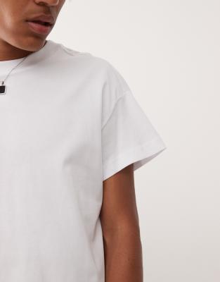Weekday Relaxed Fit Heavyweight Jersey T-shirt In White