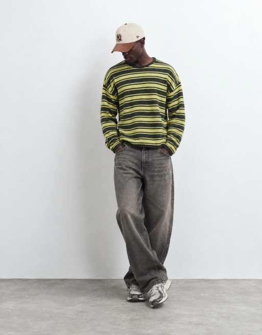 Weekday boxy oversized fit striktrøje med striber, 9 af 9