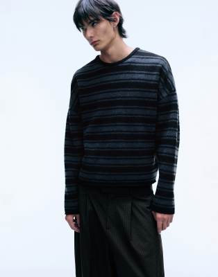 Weekday Boxy Oversized Fit Sweater In Black